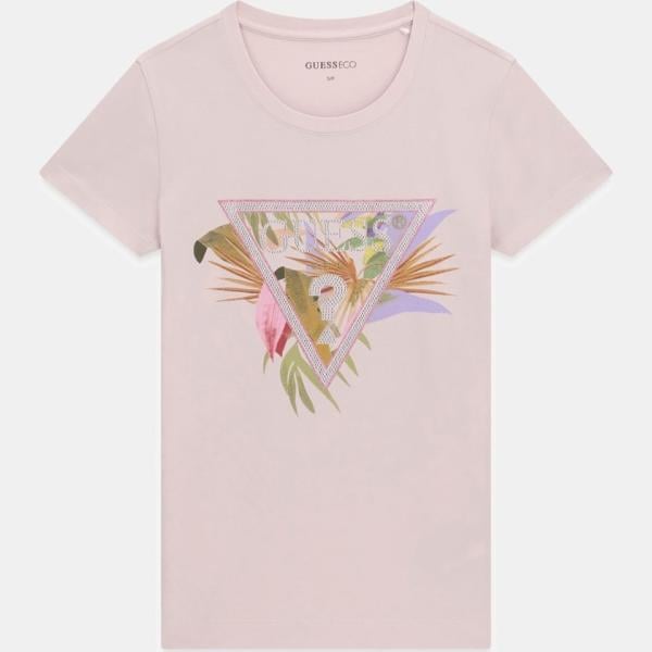 camiseta Guess blanco con diseños