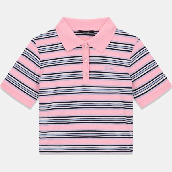 polo Guess blanco de rayas