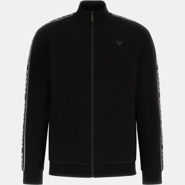 Sudadera hombre snow white efecto lavado cuello alto con cremallera polar Guess