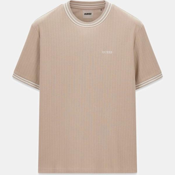 Camiseta hombre ivory white con diseños de manga corta Guess