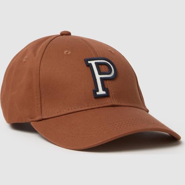 Gorra de beisbol hombre marrón oscuro con cordones ajustables algodón Piombo