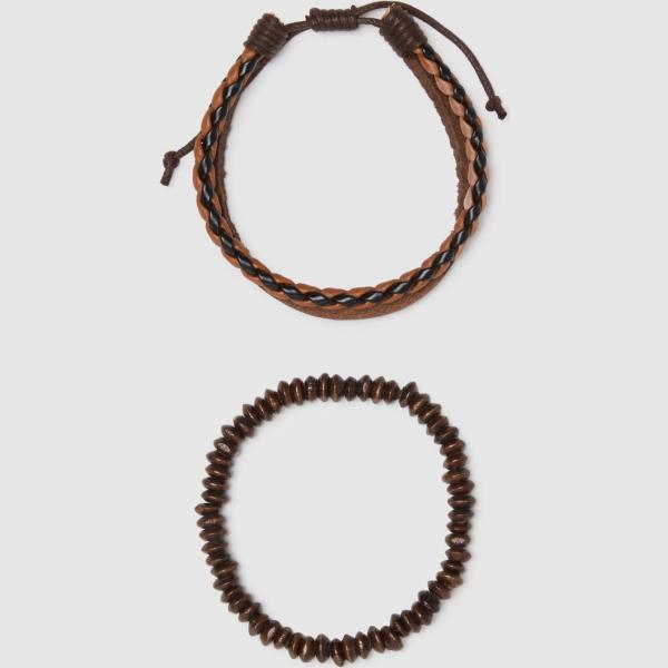 Pulsera hombre snow white con cordones ajustables Ovs