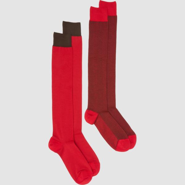 Calcetines hombre light gray maxi algodón Piombo
