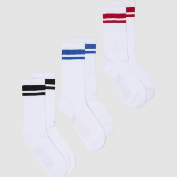 Calcetines hombre light gray de rayas B.angel