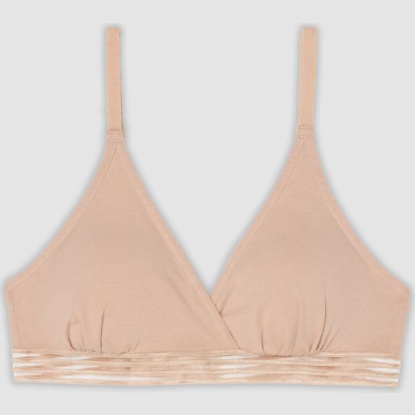 Sujetador mujer light brown con tirantes con corchetes Ovs