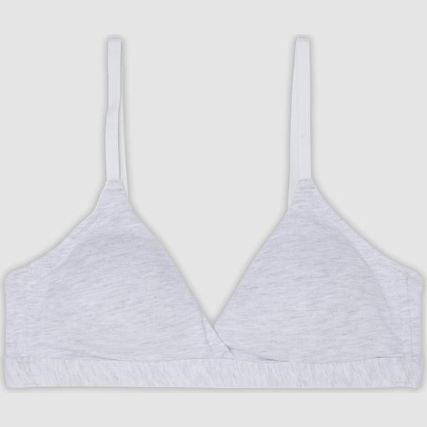Sujetador mujer light gray con tirantes viscosa Ovs