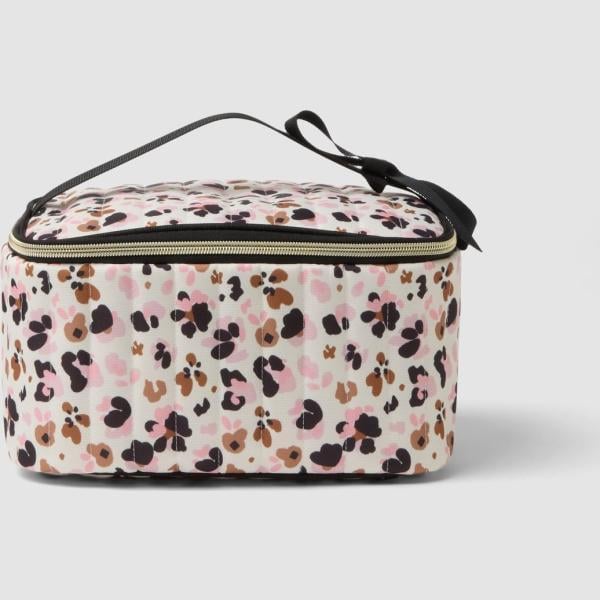 Maleta mujer ivory white animalier con cremallera Ovs