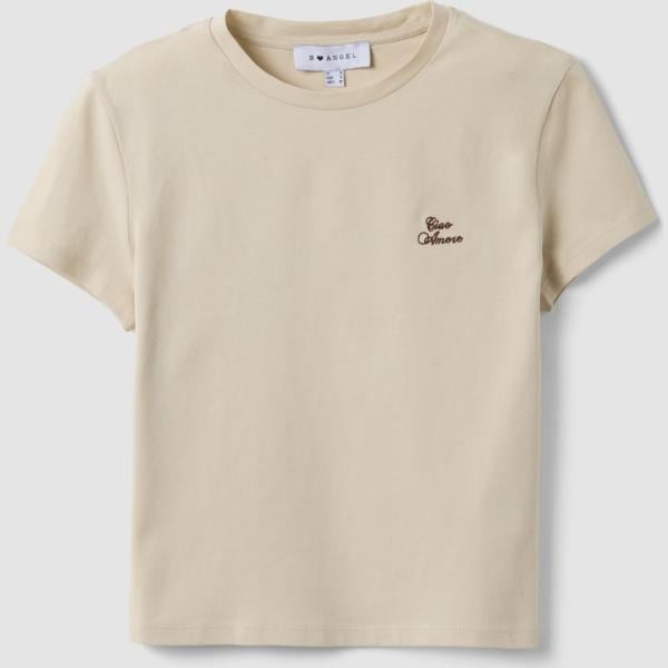 Camiseta mujer mini light gray con diseños de manga corta B.angel