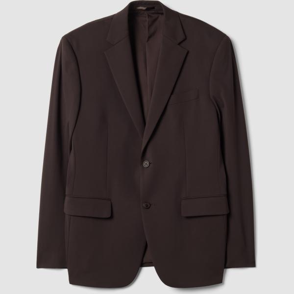 Chaqueta hombre marrón oscuro largo Piombo Tech