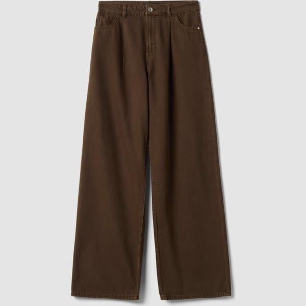 Vaqueros pata de elefante mujer light gray corto cintura alta denim Piombo