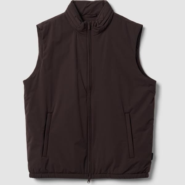 Chaleco hombre light gray cuello con capucha con cremallera Piombo Tech