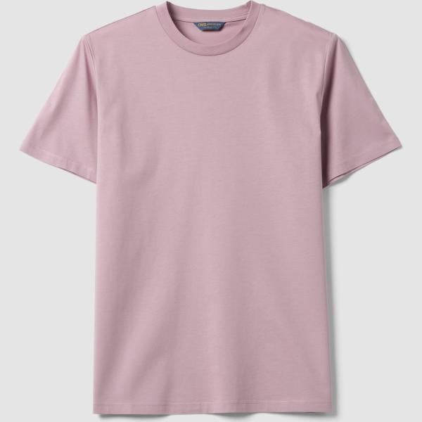Camiseta hombre violeta claro de manga corta algodón Ovs