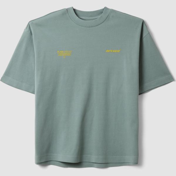 Camiseta hombre mini gris oscuro con diseños corto de manga corta algodón B.angel