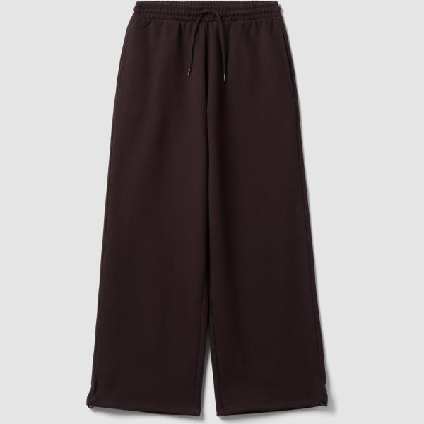 Pantalones hombre con cordones marrón oscuro corto con cinturón algodón B.angel