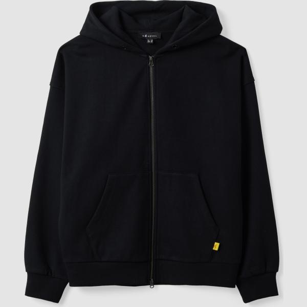 Sudadera con capucha hombre jet black cuello con capucha corto de manga larga con cremallera B.angel