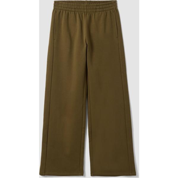 Pantalones mujer light gray con cinta algodón Ovs