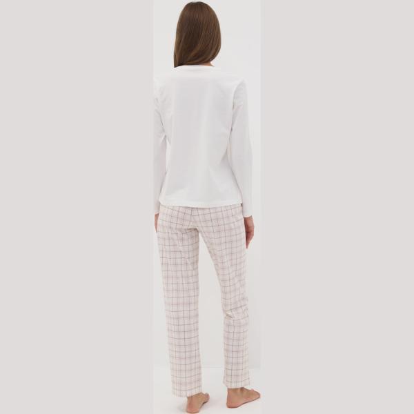 Pijama mujer ivory white con diseños Ovs