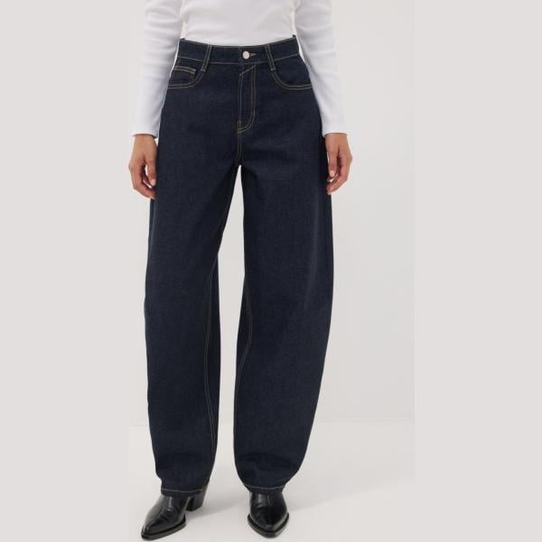 Vaqueros pata de elefante mujer light gray efecto lavado corto denim Republic Of Denim