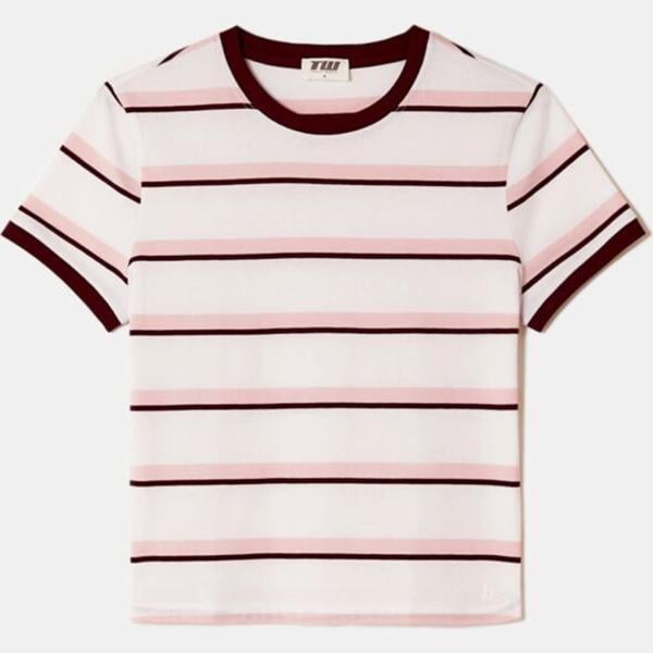 camiseta Tally Weijl blanco de rayas