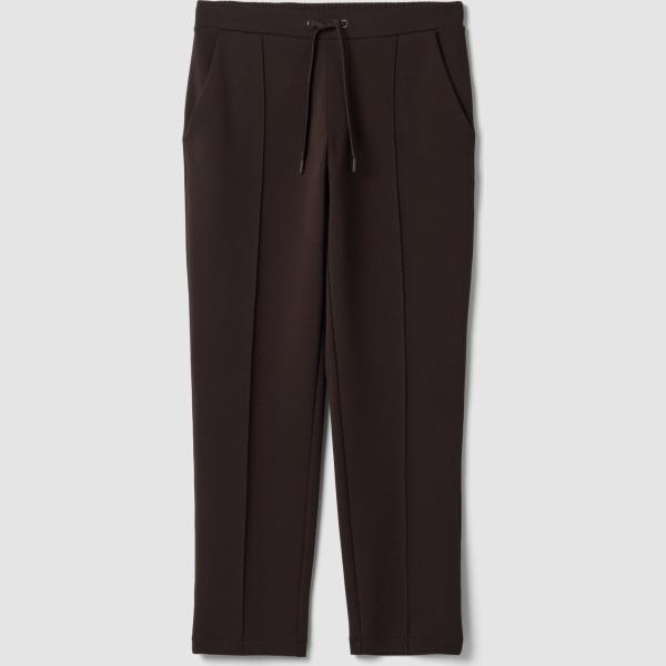 Pantalones hombre marrón oscuro con cremallera Piombo Tech