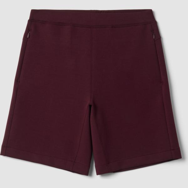 Pantalones cortos deportivos hombre marrón oscuro con cremallera Piombo Tech