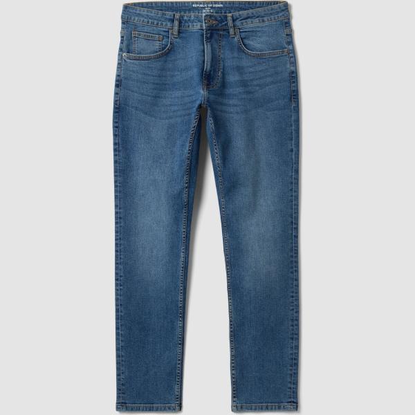Vaqueros slim fit hombre dark blue efecto lavado denim Republic Of Denim