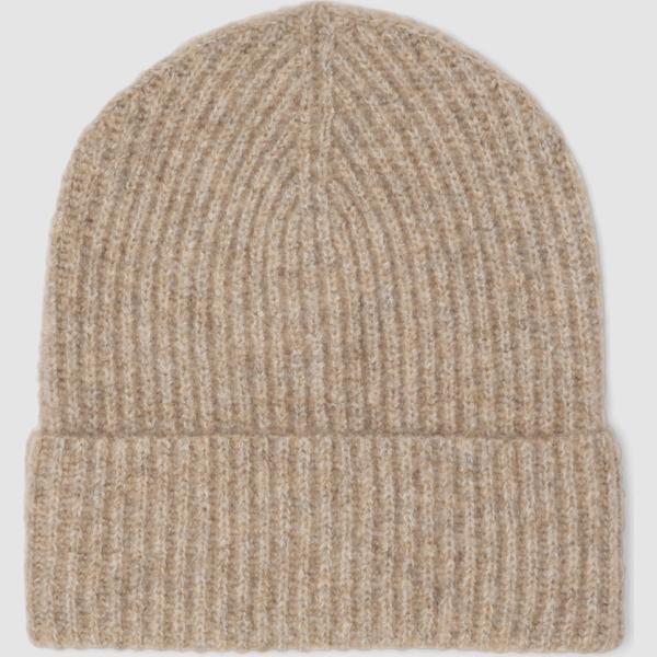 Beanie mujer light gray de punta lana Ovs