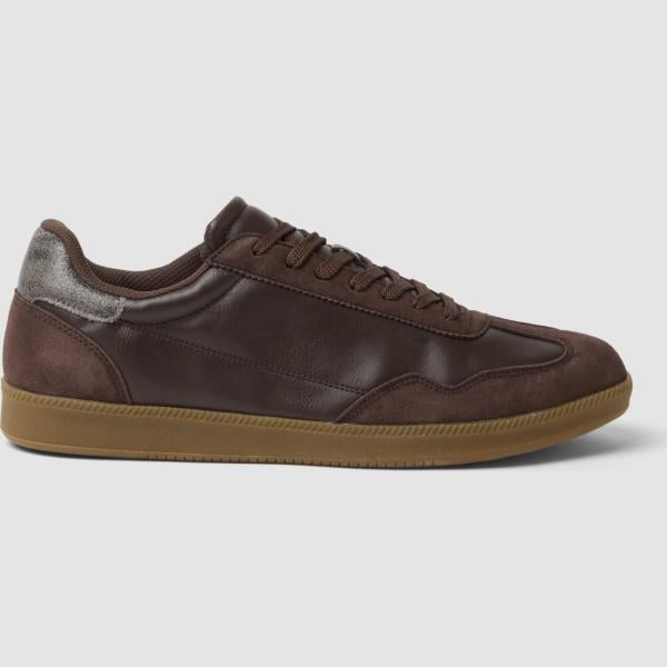 Sneakers hombre light gray efecto ante con lazos Ovs
