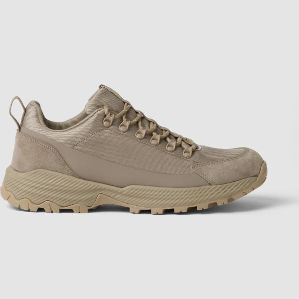 Sneakers hombre light gray baja con lazos Piombo Tech