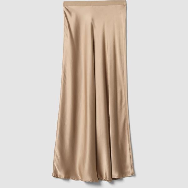 Falda mujer light brown conjunto viscosa Piombo Contemporary