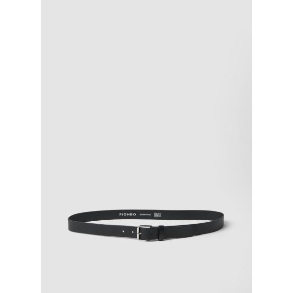Cinturón hombre light gray con hebilla piel Piombo Contemporary