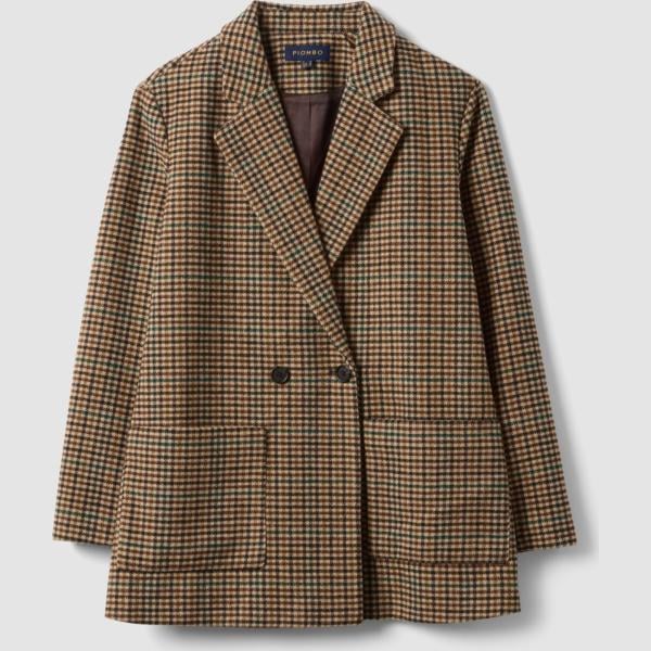 blazers Piombo gris de cuadros