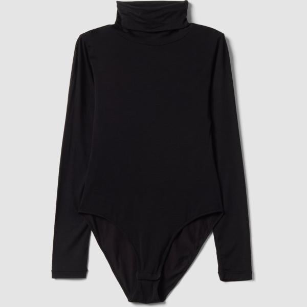 Cuerpo mujer jet black de manga larga con botones lana Les Copains