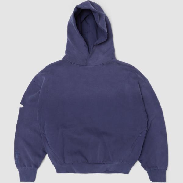 Sudadera con capucha hombre light gray efecto lavado cuello con capucha largo de manga larga Utopja