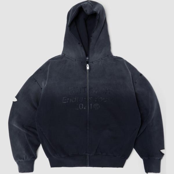 Sudadera con capucha hombre light gray cuello con capucha largo de manga larga con cremallera Utopja