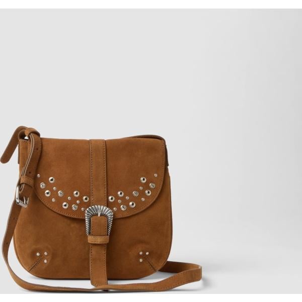 Mochila mujer light gray con volantes con cordones ajustables piel Piombo
