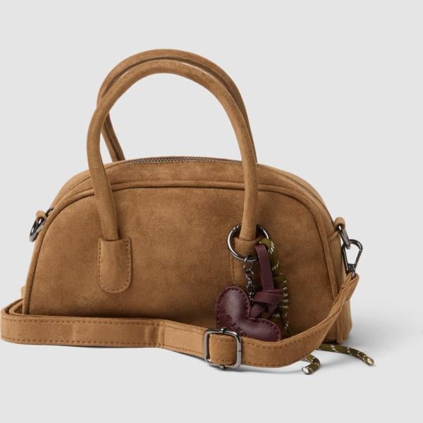 Bolso de hombro mujer marrón oscuro con cremallera B.angel