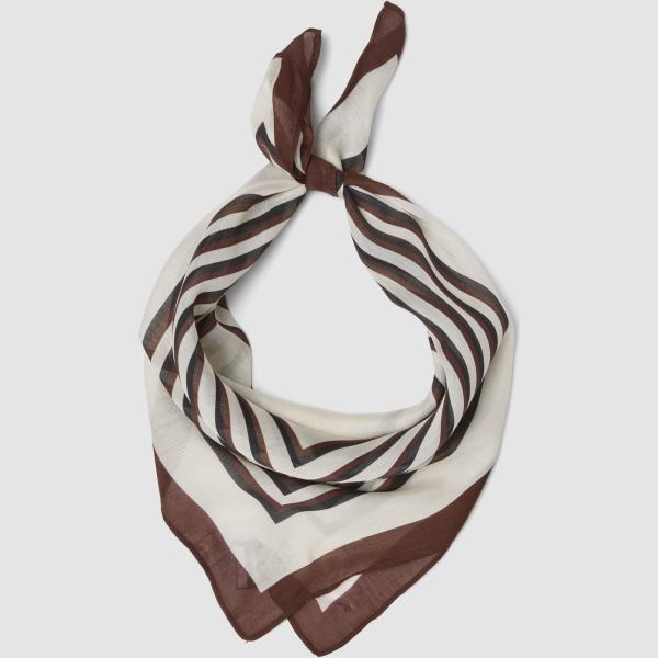 Pañuelo mujer ivory white con diseños Les Copains
