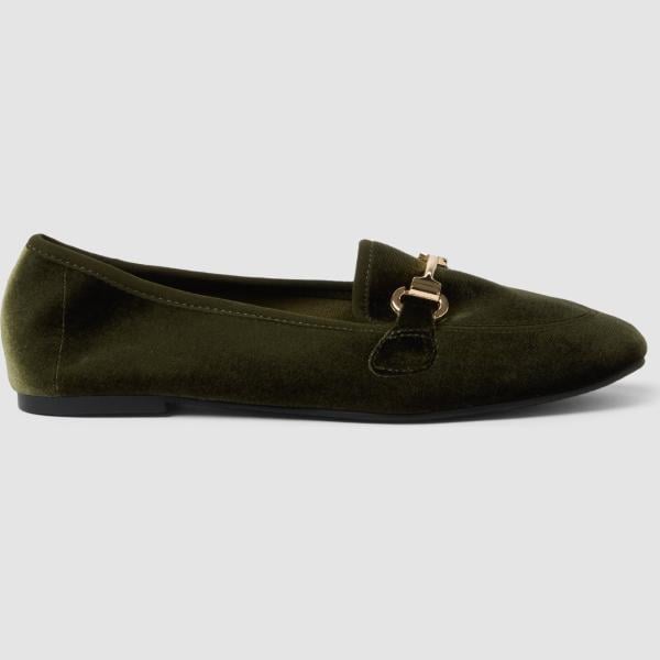 Mocasines mujer light gray de punta Piombo