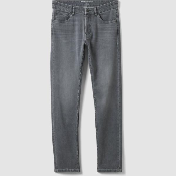 Vaqueros slim fit hombre gris oscuro efecto lavado denim Republic Of Denim