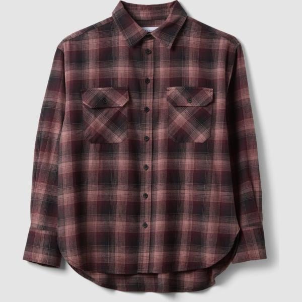 camisas B.angel marrón de cuadros