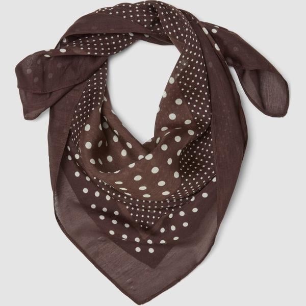 Pañuelo mujer light gray de lunares Les Copains