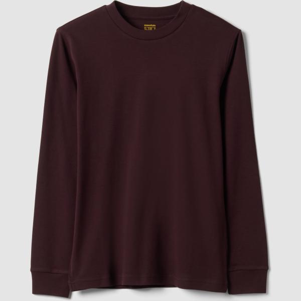 Camiseta hombre marrón oscuro de manga larga Ovs