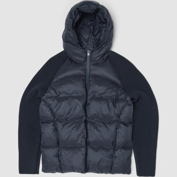 Chaqueta hombre light gray con diseños cuello con capucha largo de punta con cremallera Utopja