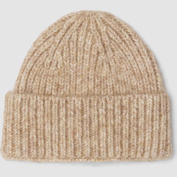 Beanie mujer ivory white lana Les Copains