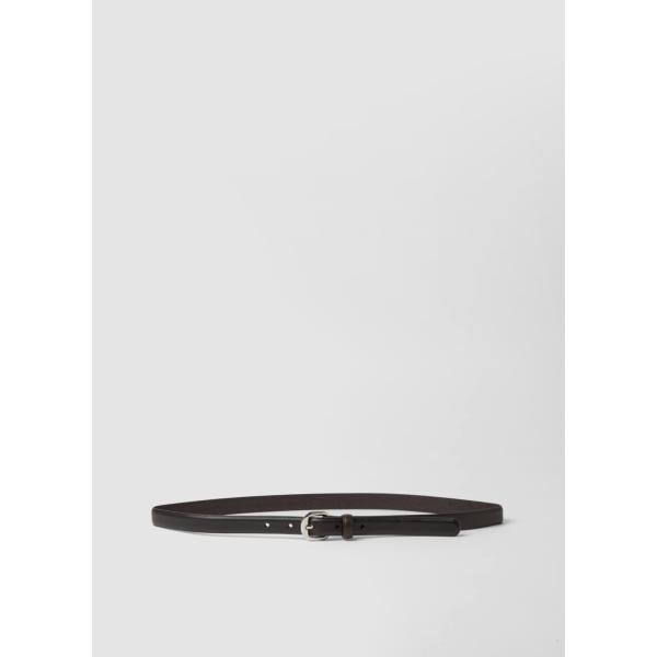 Cinturón mujer light gray con hebilla piel Piombo Contemporary