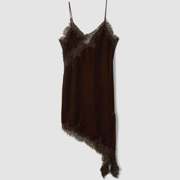 vestidos asimétricos Les Copains marrón