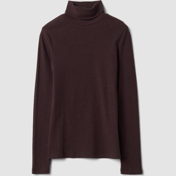 Camiseta mujer marrón oscuro de manga larga Piombo Contemporary