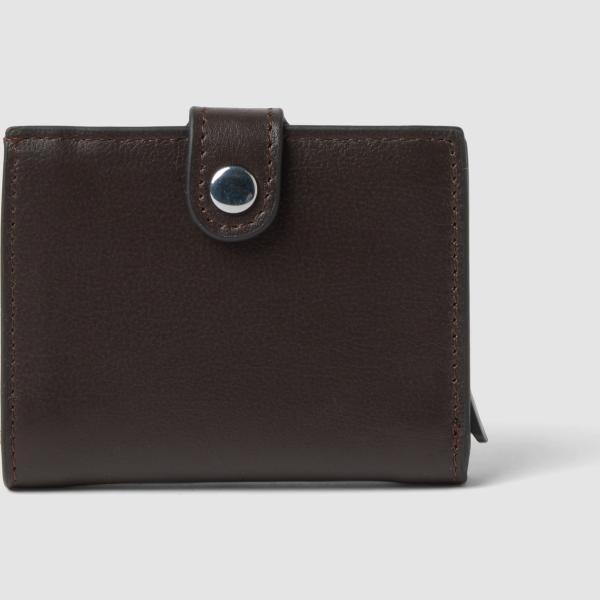 Cartera hombre light gray a presión metal Piombo Contemporary