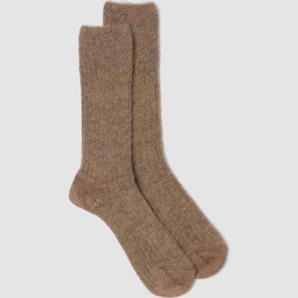 Calcetines mujer light gray largo lana de mohair Les Copains